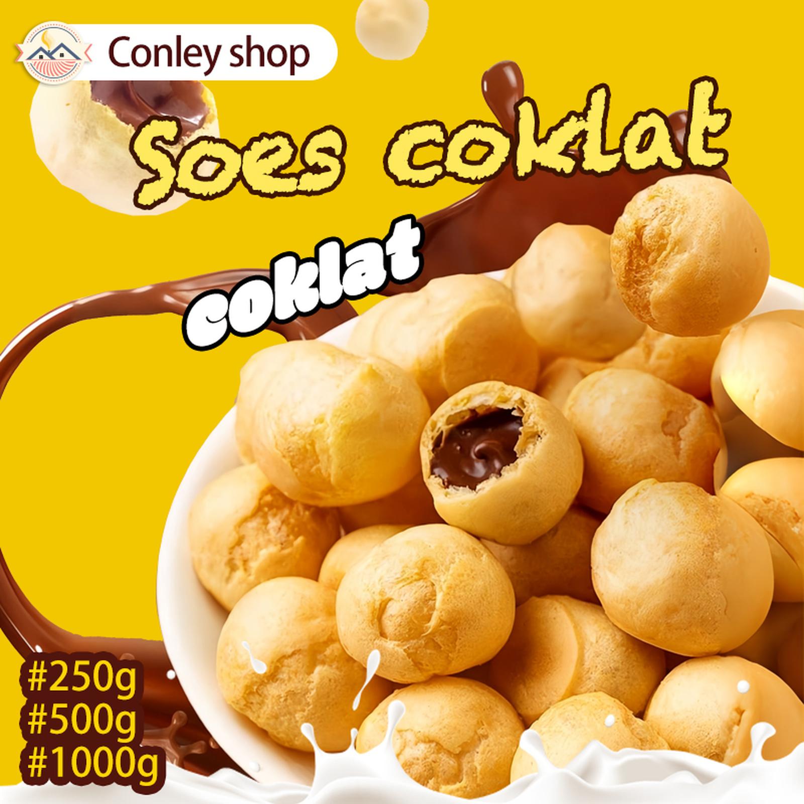 COD Soes Coklat Cokelat/strawberry/Update kemasan terbaru / merek baru/Malona/500g/1kg / mix rasa/halal Kue Sus Kering Isi soes coklat lumer 1 kgr Enak Murah Cemilan keluarga, Chocolate Food Makanan Snack Manis Biskuit Susu Toples - 500g