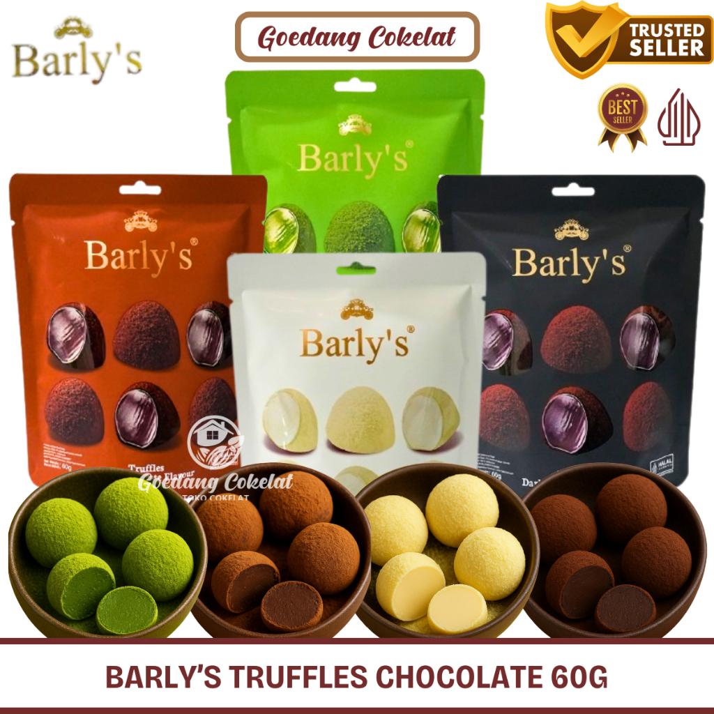 BARLY'S Truffles Chocolate Coklat Truffle Matcha Coconut Milk Dark Chocolate 60g - Coconut 60g, B.Truffles (PACK)